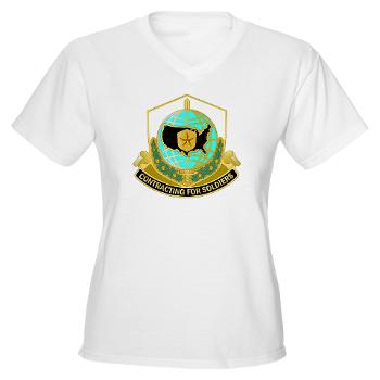 USAMI - A01 - 04 - DUI - USA Mission and Installation - Women's V-Neck T-Shirt