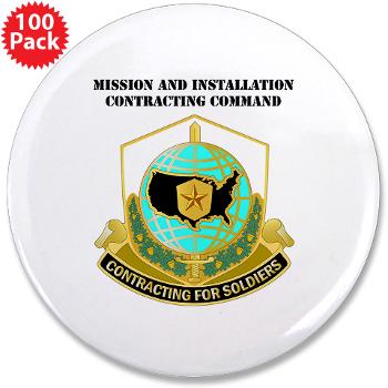 USAMI - M01 - 01 - DUI - USA Mission and Installation Contracting Cmd with text - 3.5" Button (100 pack) - Click Image to Close