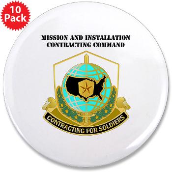 USAMI - M01 - 01 - DUI - USA Mission and Installation Contracting Cmd with text - 3.5" Button (10 pack) - Click Image to Close