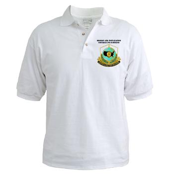 USAMI - A01 - 04 - DUI - USA Mission and Installation Contracting Cmd with text - Golf Shirt - Click Image to Close