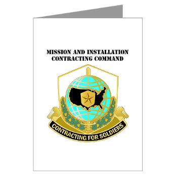 USAMI - M01 - 02 - DUI - USA Mission and Installation Contracting Cmd with text - Greeting Cards (Pk of 20) - Click Image to Close