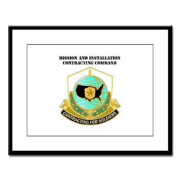 USAMI - M01 - 02 - DUI - USA Mission and Installation Contracting Cmd with text - Large Framed Print