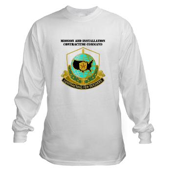 USAMI - A01 - 03 - DUI - USA Mission and Installation Contracting Cmd with text - Long Sleeve T-Shirt