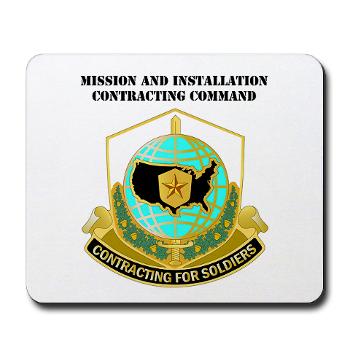 USAMI - M01 - 03 - DUI - USA Mission and Installation Contracting Cmd with text - Mousepad