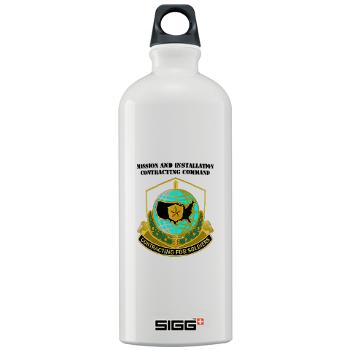 USAMI - M01 - 03 - DUI - USA Mission and Installation Contracting Cmd with text - Sigg Water Bottle 1.0L - Click Image to Close