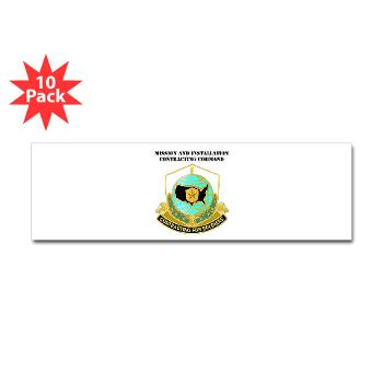 USAMI - M01 - 01 - DUI - USA Mission and Installation Contracting Cmd with text - Sticker (Bumper 10 pk)