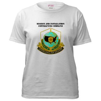 USAMI - A01 - 04 - DUI - USA Mission and Installation Contracting Cmd with text - Women's T-Shirt