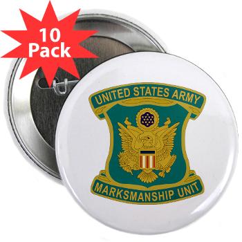 USAMU - M01 - 01 - DUI - U.S. Army Marksmanship Unit (AMU) 2.25" Button (10 pack) - Click Image to Close