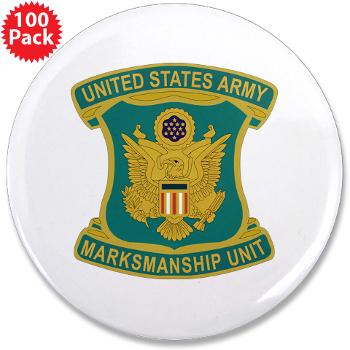 USAMU - M01 - 01 - DUI - U.S. Army Marksmanship Unit (AMU) 3.5" Button (100 pack) - Click Image to Close