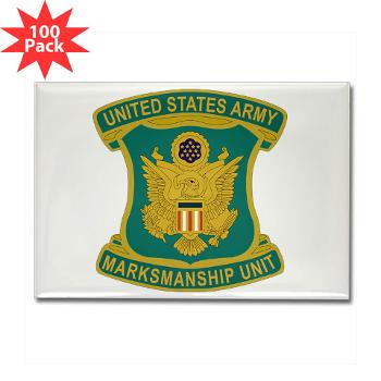 USAMU - M01 - 01 - DUI - U.S. Army Marksmanship Unit (AMU) Rectangle Magnet (100 pack) - Click Image to Close