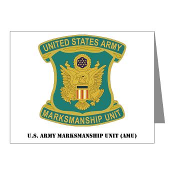 USAMU - M01 - 02 - DUI - U.S. Army Marksmanship Unit (AMU) with Text Note Cards (Pk of 20) - Click Image to Close