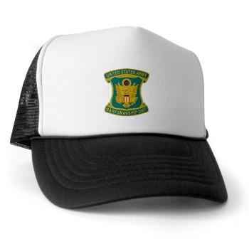 USAPT - A01 - 02 - SSI - U.S. Army Parachute Team (Golden Knights) Trucker Hat - Click Image to Close