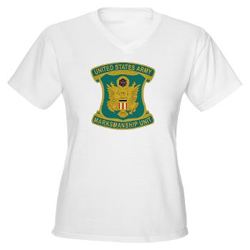 USAPT - A01 - 04 - SSI - U.S. Army Parachute Team (Golden Knights) Women's V-Neck T-Shirt
