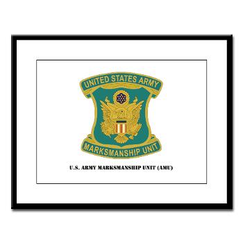 USAPT - M01 - 02 - SSI - U.S. Army Parachute Team (Golden Knights) with Text Large Framed Print