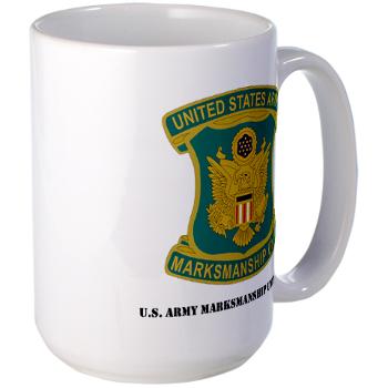 USAPT - M01 - 03 - SSI - U.S. Army Parachute Team (Golden Knights) with Text Large Mug - Click Image to Close