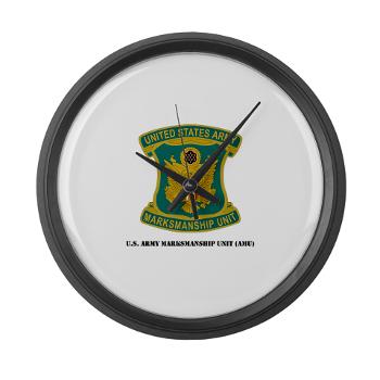 USAPT - M01 - 03 - SSI - U.S. Army Parachute Team (Golden Knights) with Text Large Wall Clock
