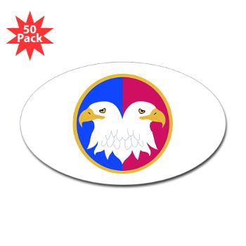 USARC - M01 - 01 - United States Army Reserve Command (USARCC) - Sticker (Oval 50 pk)