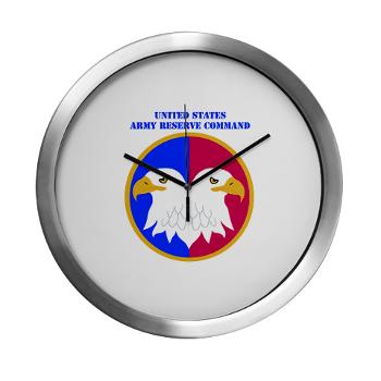USARC - M01 - 03 - United States Army Reserve Command (USARCC) with Text - Modern Wall Clock - Click Image to Close