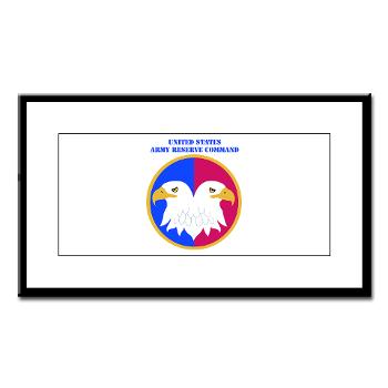USARC - M01 - 02 - United States Army Reserve Command (USARCC) with Text - Small Framed Print