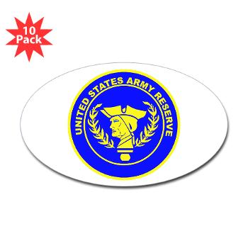 USAR - M01 - 01 - United States Army Reserve - Sticker (Oval 10 pk)