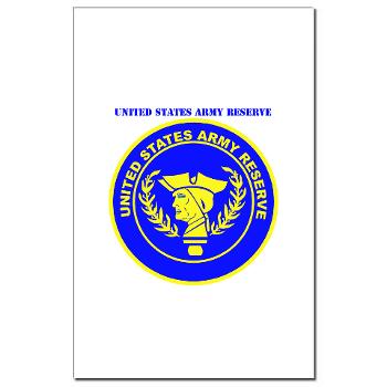 USAR - M01 - 02 - United States Army Reserve with Text - Mini Poster Print