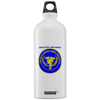 USAR - M01 - 03 - United States Army Reserve with Text - Sigg Water Bottle 1.0L