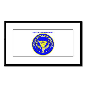USAR - M01 - 02 - United States Army Reserve with Text - Small Framed Print