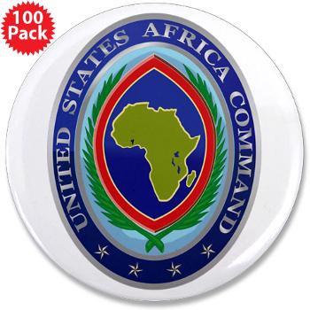 AFRICOM - M01 - 01 - United States Africa Command - 3.5" Button (100 pack)