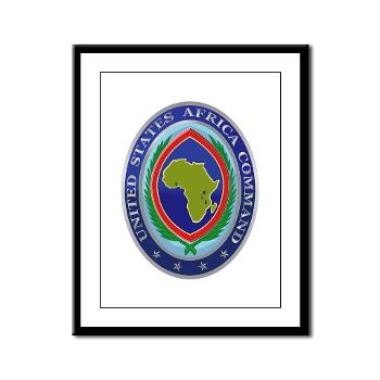 AFRICOM - M01 - 02 - United States Africa Command - Framed Panel Print