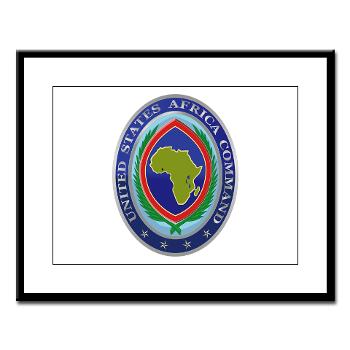 AFRICOM - M01 - 02 - United States Africa Command - Large Framed Print