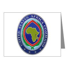 AFRICOM - M01 - 02 - United States Africa Command - Note Cards (Pk of 20)