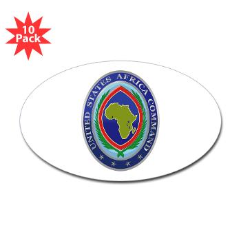 AFRICOM - M01 - 01 - United States Africa Command - Sticker (Oval 10 pk)