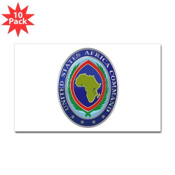 AFRICOM - M01 - 01 - United States Africa Command - Sticker (Rectangle 10 pk)