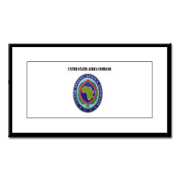AFRICOM - M01 - 02 - United States Africa Command with Text - Small Framed Print