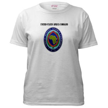 AFRICOM - A01 - 04 - United States Africa Command with Text - Women's T-Shirt - Click Image to Close