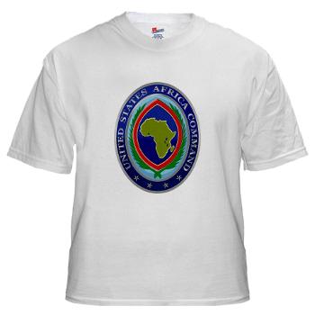 AFRICOM - A01 - 04 - United States Africa Command - White t-Shirt - Click Image to Close