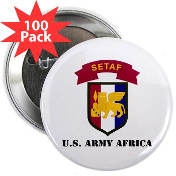 USARAF - M01 - 01 - U.S. Army Africa (USARAF) with Text - 2.25" Button (100 pack)