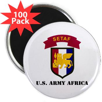 USARAF - M01 - 01 - U.S. Army Africa (USARAF) with Text - 2.25" Magnet (100 pack)