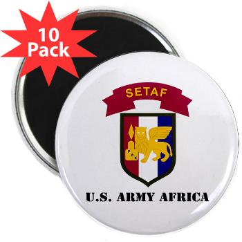 USARAF - M01 - 01 - U.S. Army Africa (USARAF) with Text - 2.25" Magnet (10 pack)