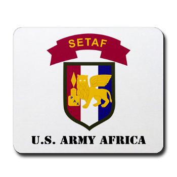 USARAF - M01 - 03 - U.S. Army Africa (USARAF) with Text - Mousepad