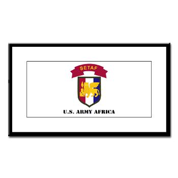 USARAF - M01 - 02 - U.S. Army Africa (USARAF) with Text - Small Framed Print