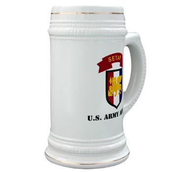 USARAF - M01 - 03 - U.S. Army Africa (USARAF) with Text - Stein - Click Image to Close