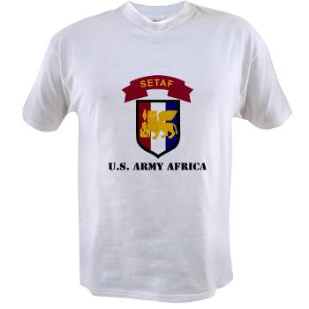USARAF - A01 - 04 - U.S. Army Africa (USARAF) with Text - Value T-shirt - Click Image to Close