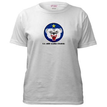 USARAK - A01 - 04 - U.S. Army Alaska (USARAK) with Text - Women's T-Shirt