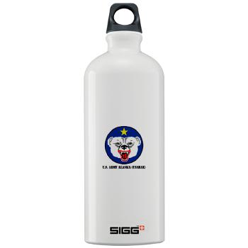 USARAK - M01 - 03 - U.S. Army Alaska (USARAK) with Text - Sigg Water Bottle 1.0L