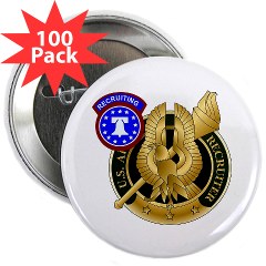 USAREC - M01 - 01 - United States Army Recruiting Command 2.25" Button (100 pack) - Click Image to Close