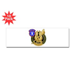 USAREC - M01 - 01 - United States Army Recruiting Command Sticker (Bumper 10 pk) - Click Image to Close