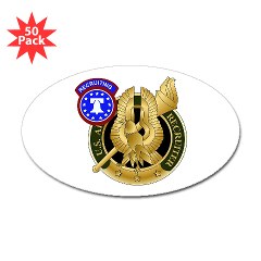 USAREC - M01 - 01 - United States Army Recruiting Command Sticker (Oval 50 pk)