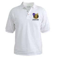 USAREC - A01 - 04 - United States Army Recruiting Command with Text Golf Shirt