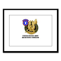 USAREC - M01 - 02 - United States Army Recruiting Command with Text Large Framed Print